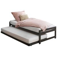 Ausziehbett mit Lattenrost Monument 90x200 cm Anthrazit - Anthrazit, Design, Metall (90/200cm) - Hasena