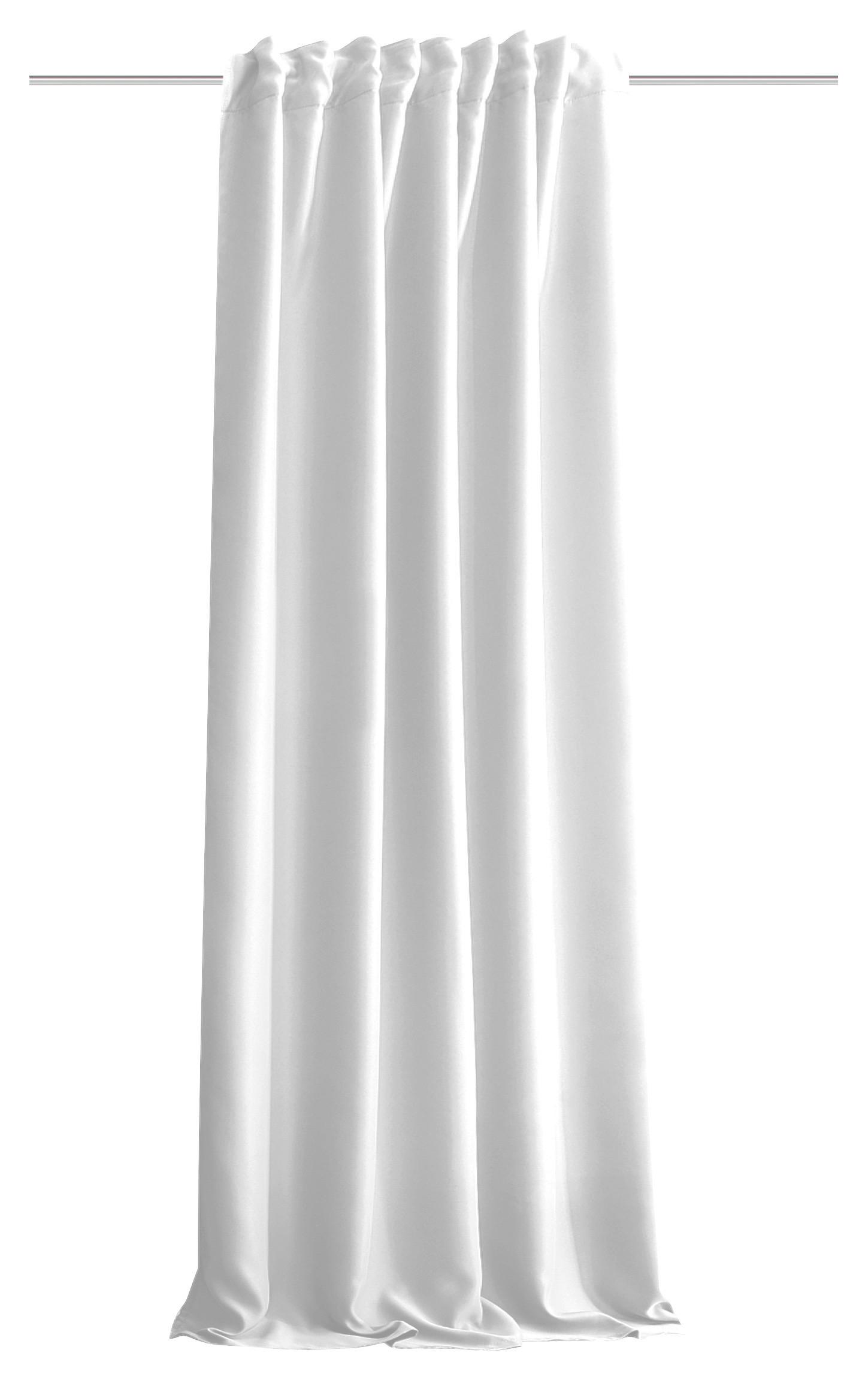 Hotový záves Hamo biela, 135x245cm - biela, Modern, textil (135/245cm)