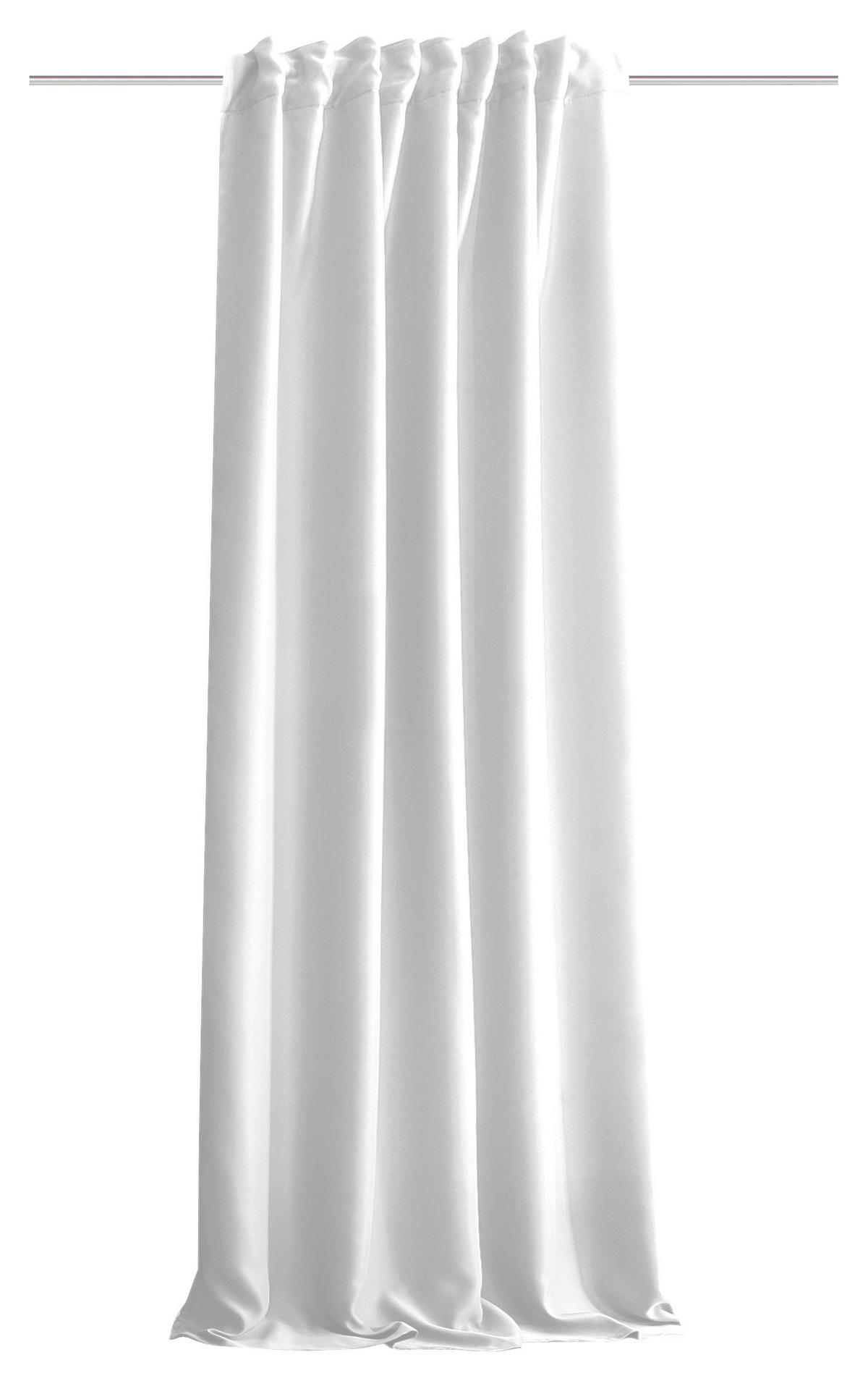 Hotový záves Hamo biela, 135x245cm - biela, Modern, textil (135/245cm)