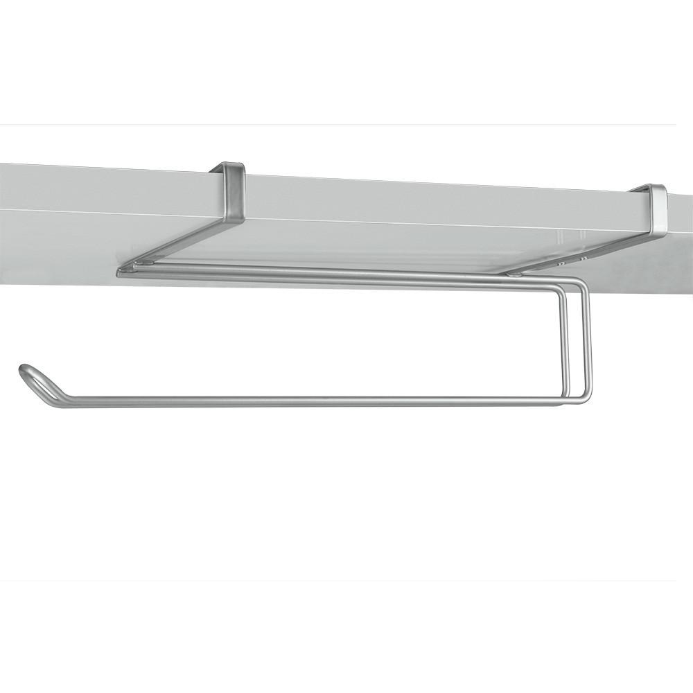 Küchenrollenhalter Metall Easy Roll Zum Einhängen - Silberfarben, Basics, Metall (35/10/18cm) - Metaltex