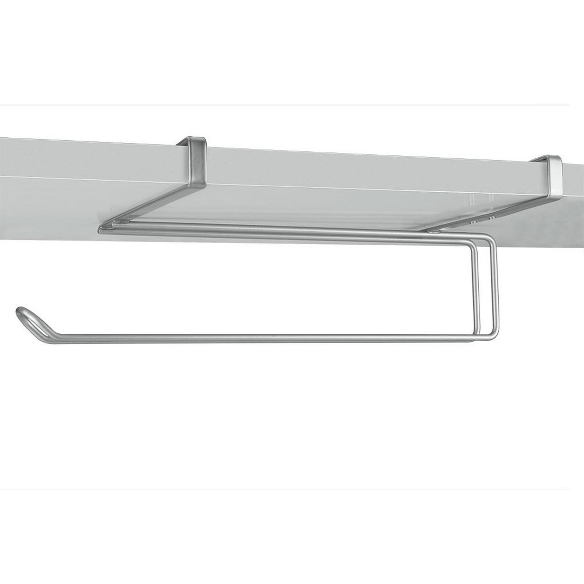 Küchenrollenhalter Metall Easy Roll Zum Einhängen - Silberfarben, Basics, Metall (35/10/18cm) - Metaltex