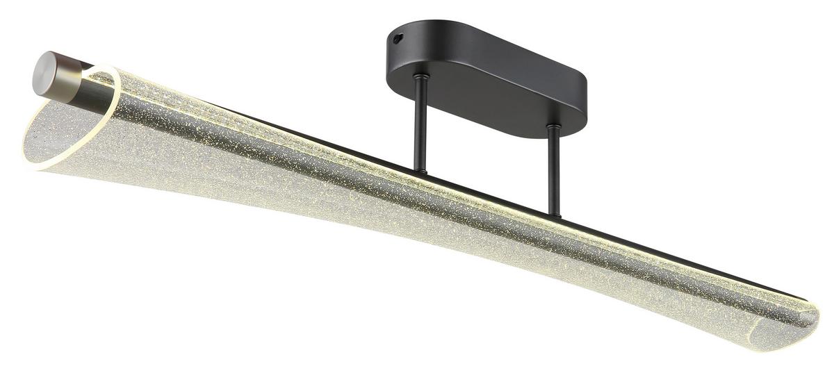 Led Mennyezeti Lámpa 68256d Malinda - nikkelszínű/antracit, Design, műanyag/fém (81/12/19cm) - Globo