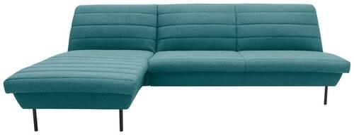 Ecksofa Looks Ix Anthrazit - Petrol/Schwarz, Design, Textil (168/274cm) - LOOKS by W.Joop