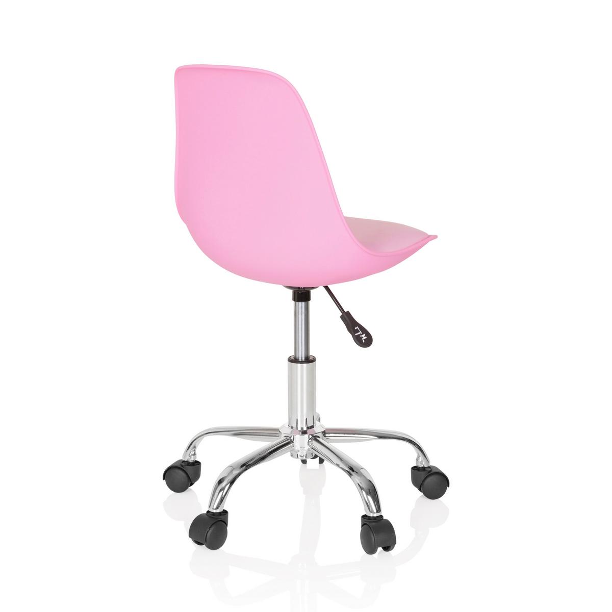 Jugenddrehstuhl Fancy II Pink - Pink, Basics, Kunststoff/Textil (40/72-82/44cm) - MID.YOU