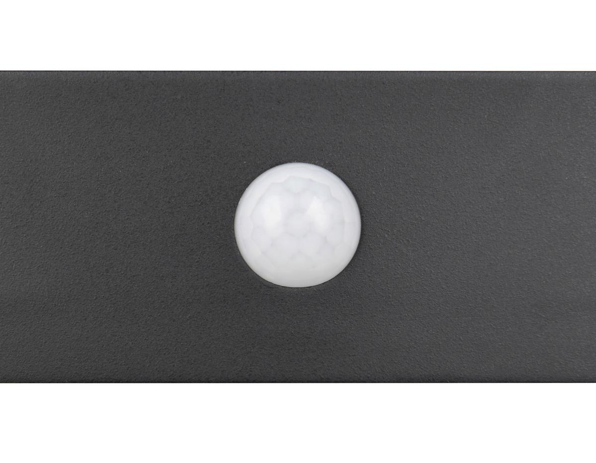 Außenwandleuchte Bilbao Schwarz B: 6 cm - Schwarz, Design, Kunststoff (21,5/6/15,5cm)