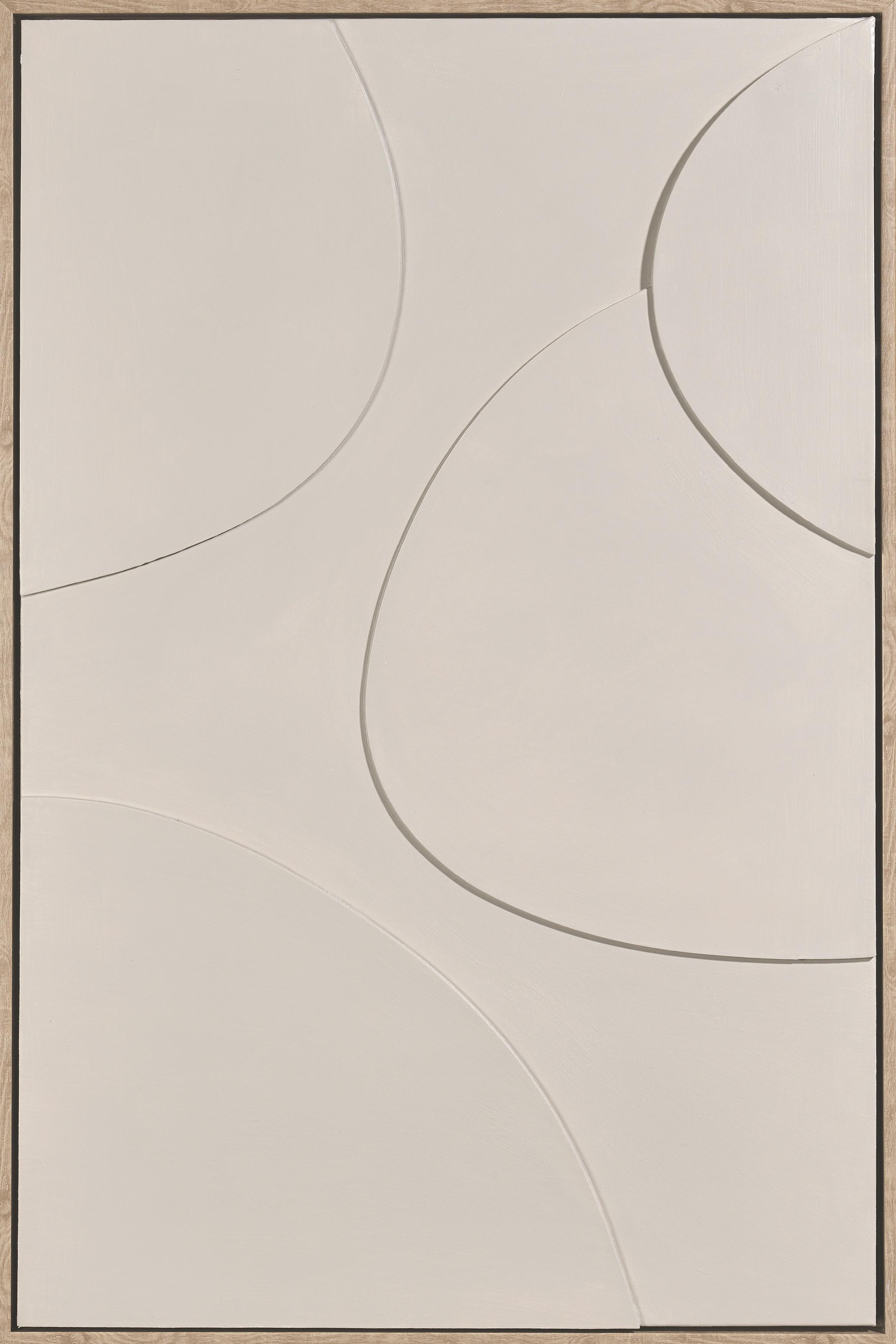 Obraz na plátne Denise - prírodná farba/béžová, drevo/textil (60/90cm) - Premium Living