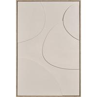 Obraz na plátne Denise - prírodná farba/béžová, drevo/textil (60/90cm) - Premium Living