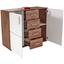 Kommode Ina 03 B:132cm Eiche Kraft Dunkel Dekor/ Weiß - Eichefarben/Weiß, MODERN, Holzwerkstoff (132,2/95,1/38,3cm) Kommode Ina 03 B:132cm Eiche Kraft Dunkel Dekor/ Weiß - Eichefarben/Weiß, MODERN, Holzwerkstoff (132,2/95,1/38,3cm)