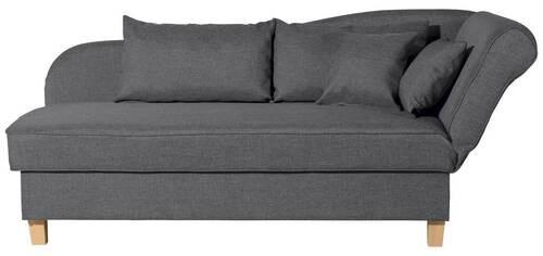 Récamiere Selma In Graphitfarben B: 190 Cm - Buchefarben/Graphitfarben, Design, Textil (190/82/88cm) - Max Winzer
