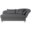 Récamiere Selma In Graphitfarben B: 190 cm - Buchefarben/Graphitfarben, Design, Textil (190/82/88cm) - Max Winzer