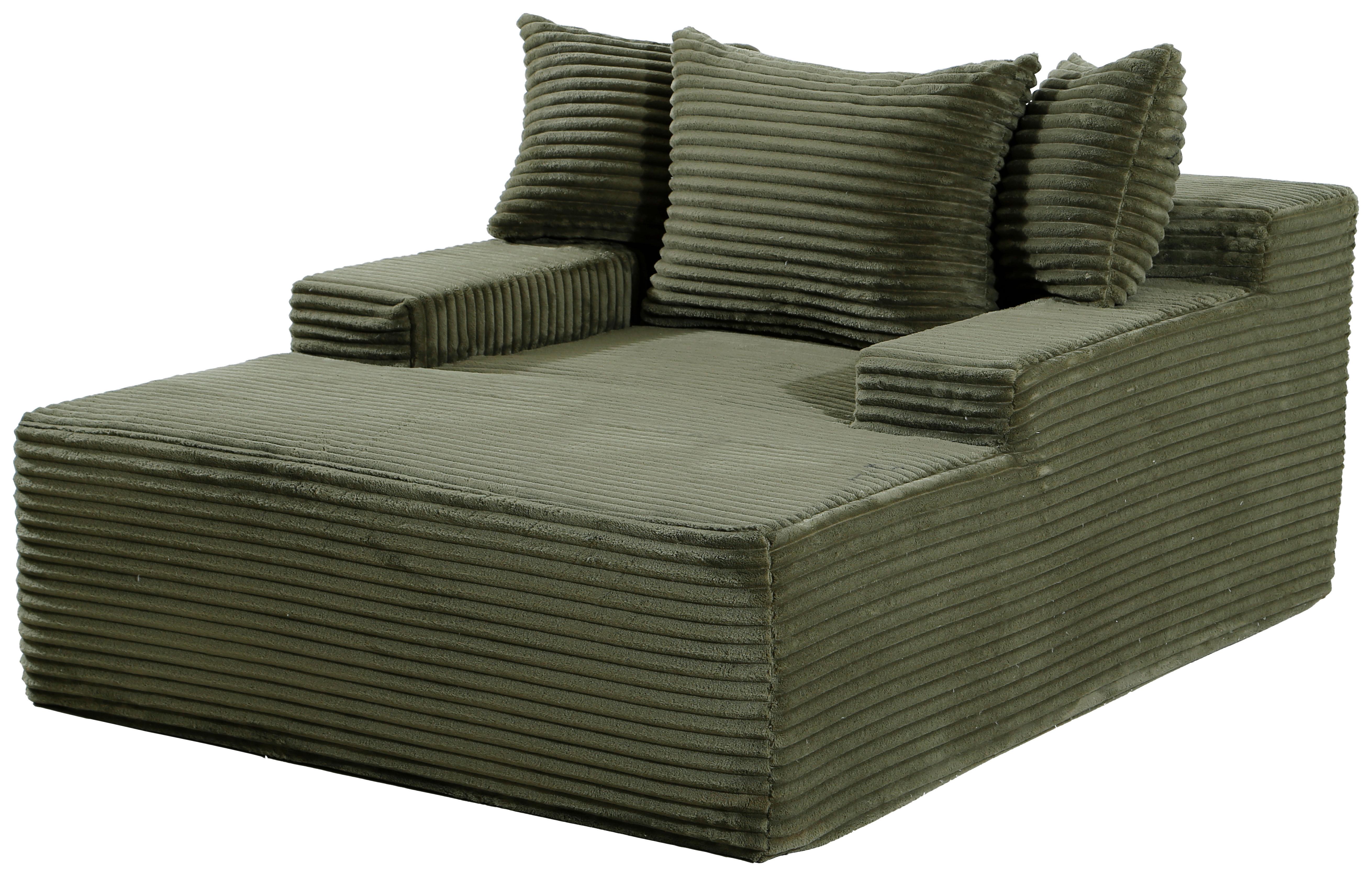Bigsofa Lunaris Grün B: 125 cm - Grün, Design, Textil (125/63/170cm) - P & B