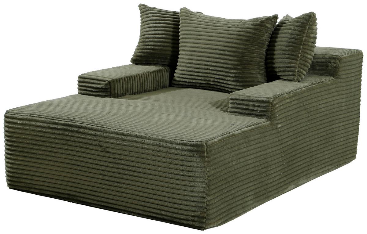 Bigsofa Lunaris Grün B: 125 Cm - Grün, Design, Textil (125/63/170cm) - P & B