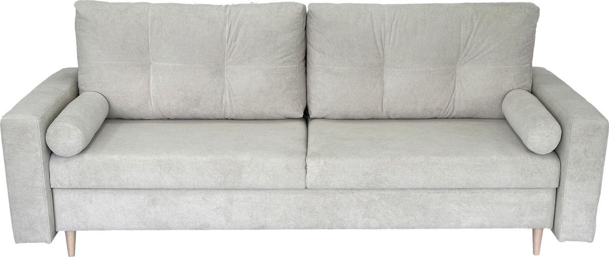 3-sitzer-sofa Mit Schlaffunktion Torenta B:220cm - Beige/Schwarz, Design, Textil (220/96/98cm) - MID.YOU