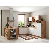 Eckküche Hilde Winkelküche 280 cm - Wildeiche/Weiß, Design, Holzwerkstoff (280/172cm) - Respekta