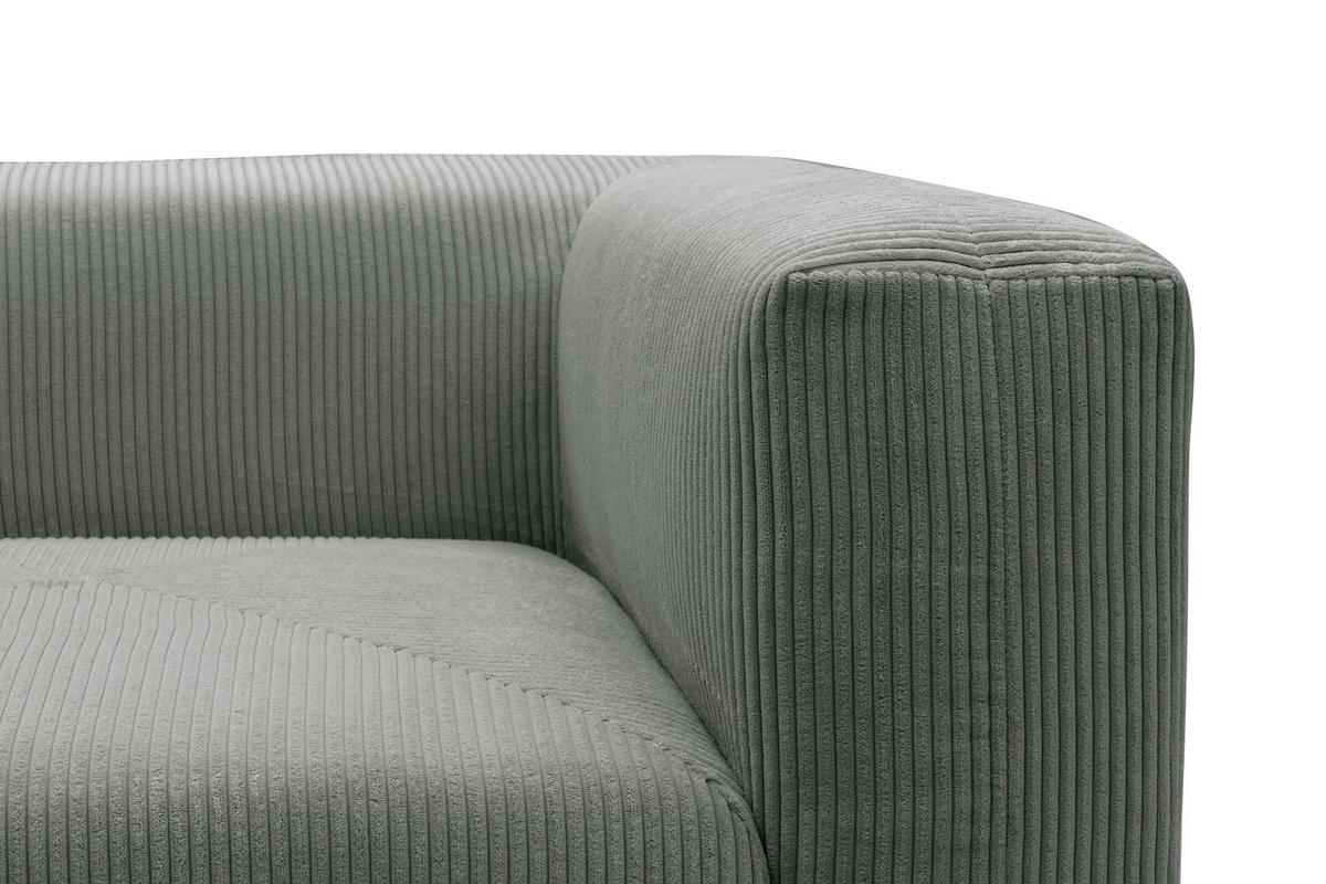 Sofaelement Hellgrau B: 108 cm - Hellgrau/Schwarz, Design, Textil (108/69/108cm) - MID.YOU