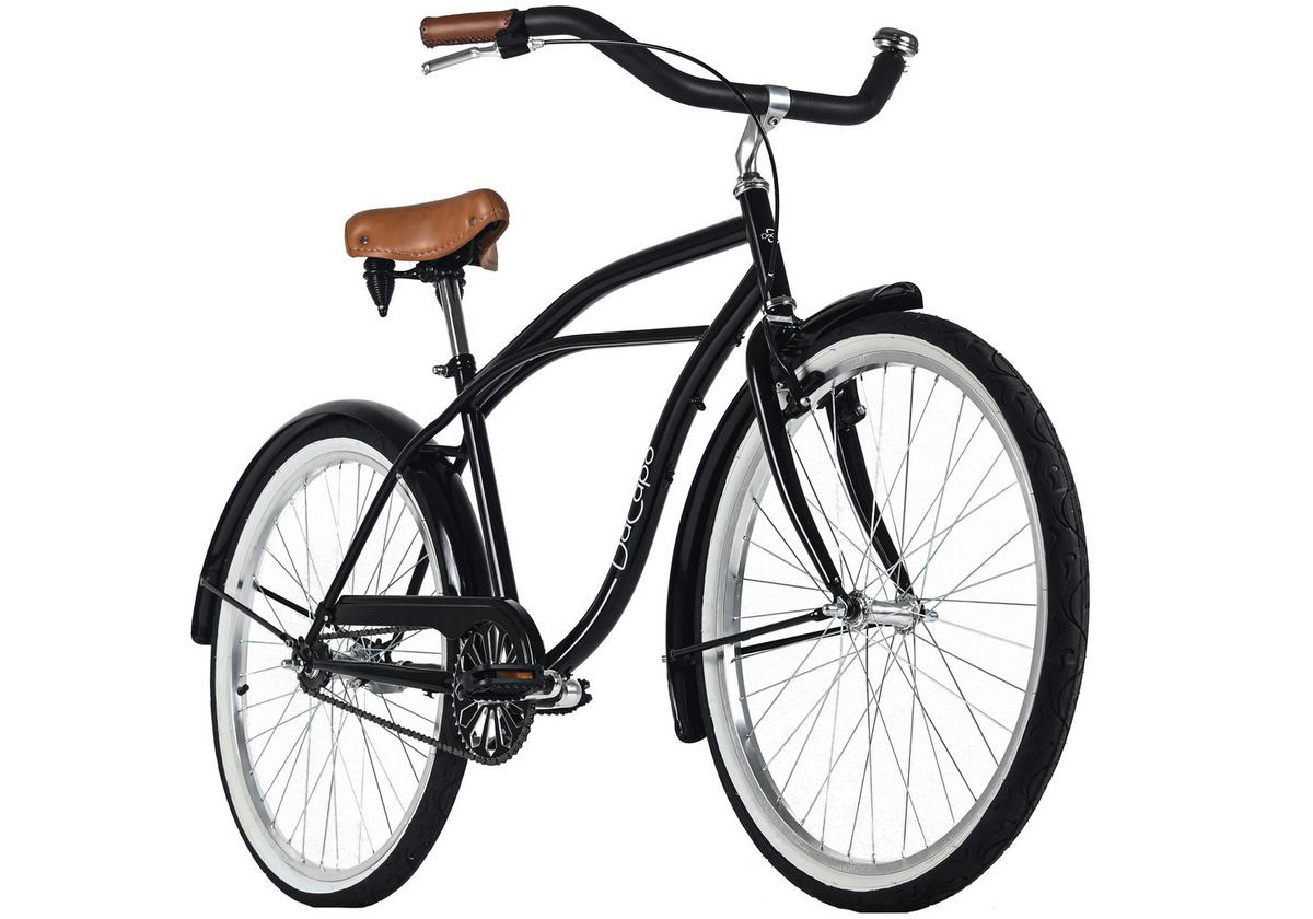 Beachcruiser Herren 26  Zoll - Schwarz, LIFESTYLE, Metall (25/140/60cm)