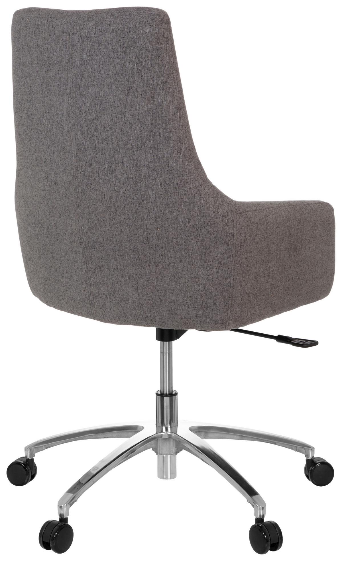 Bürostuhl Shake 100 Dunkelgrau Bis 110 Kg - Dunkelgrau/Silberfarben, Basics, Kunststoff/Textil (65/97/60cm) - MID.YOU