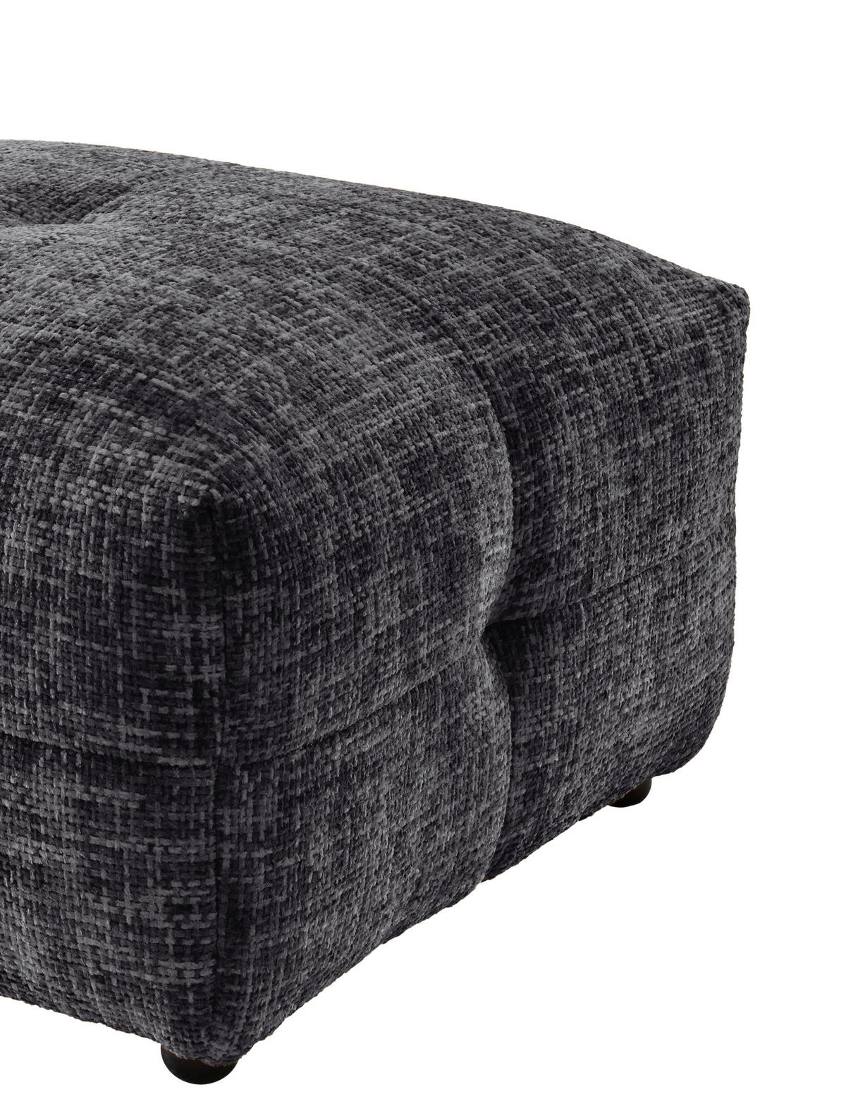 Hocker Velice, Schwarz B: 72 Cm - Schwarz, Design, Textil (72/44/72cm) - Livetastic