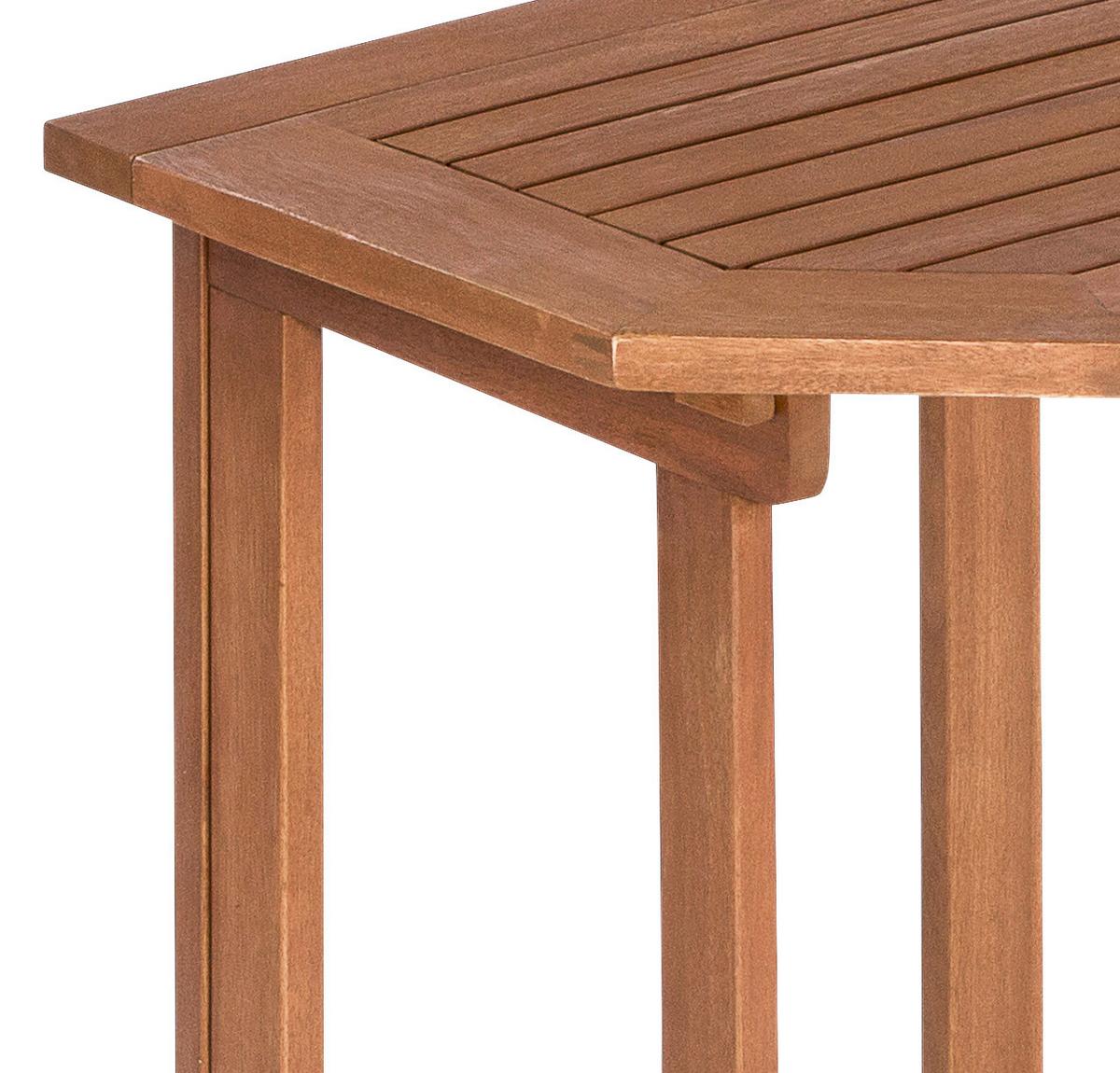 Gartentisch Klappbar Echtholz B: 90 Cm - Naturfarben, KONVENTIONELL, Holz (90/74/50cm) - Gardenson
