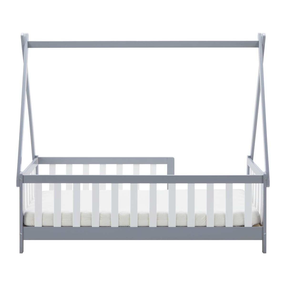 Posteľ pre deti ADELIA 140x70 cm - sivá/biela, Modern, drevo (70/140cm) - Bessagi Home