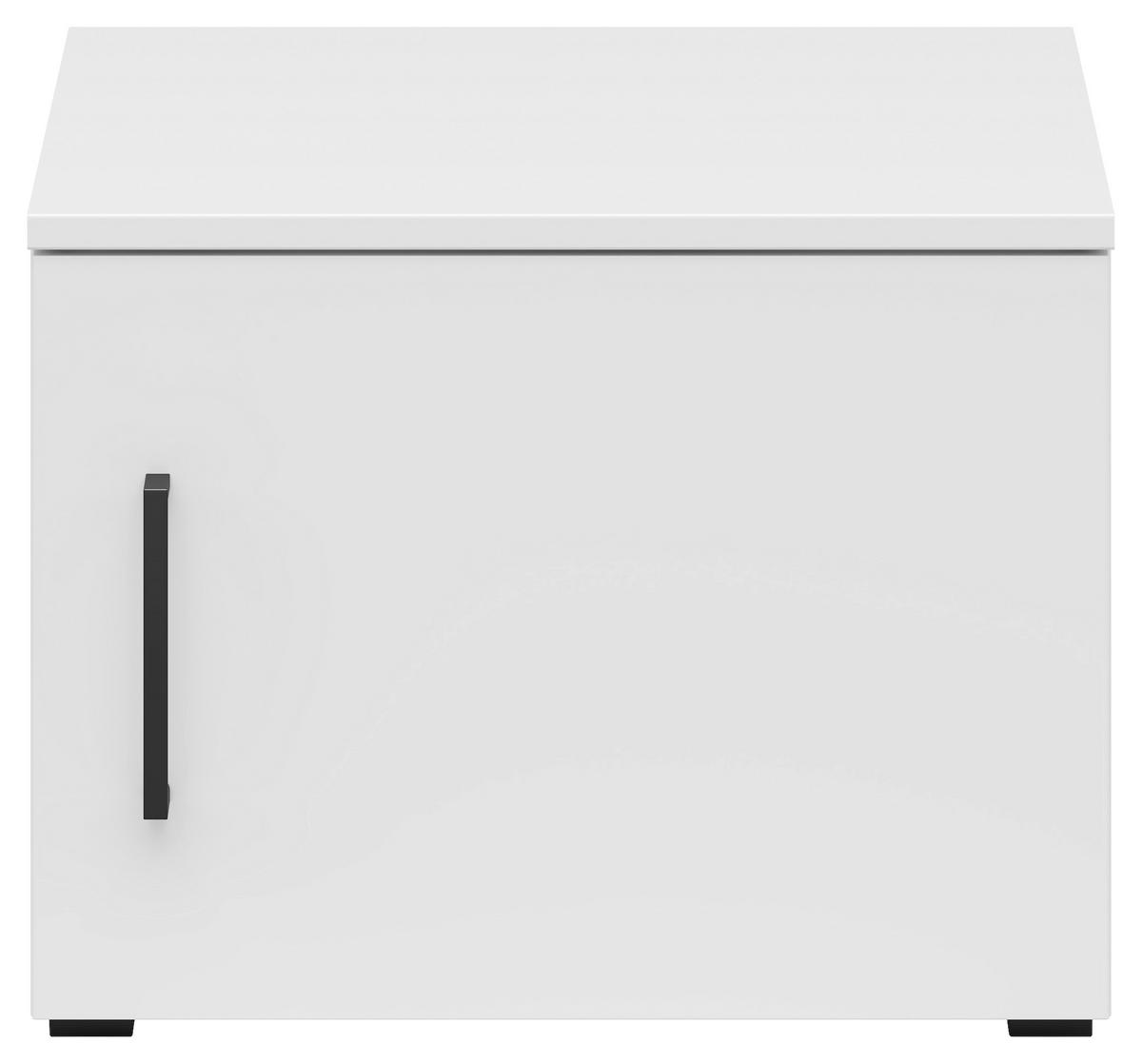 Nadstavec na skriňu MULTISTAURAUM š: 45 cm - čierna/biela, Modern, kompozitné drevo/plast (45/35/40cm)