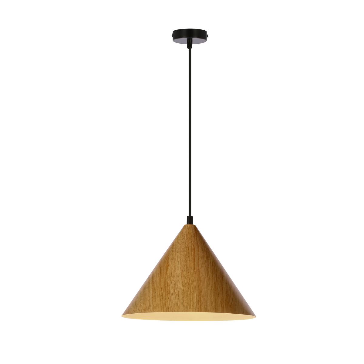 Hängeleuchte 31-23414 Dunca - Honigeiche/Schwarz, Basics, Metall (25/25/110cm)