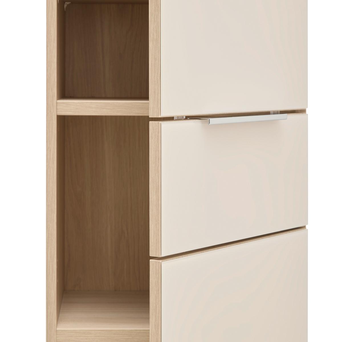 SYSTÉM SKRÍŇ SIENA - kašmírová/farba duba, Modern, kov/kompozitné drevo (40/198/38cm) - Mömax