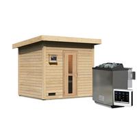 Saunahaus Bente 3 231/175/196 cm - Fichtefarben, Basics, Holz (231/175/196cm)