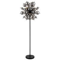 STOJACIA LAMPA UDO - čierna, Design, kov/sklo (55/55/155cm) - Globo