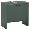 Kúpeľňová skrinka pod umývadlo KAIRO, olivová - olivovozelená/čierna, Modern, kompozitné drevo/plast (60/60/35cm) - MID.YOU