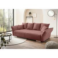Bigsofa Pera, Koralle B: 242 cm - Chromfarben/Koralle, MODERN, Textil (242/71/90/131cm) - Livetastic