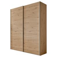 Schwebetürenschrank 225cm Includo, Eiche Artisan - Weiß/Eiche Artisan, MODERN, Holzwerkstoff (225/222/68cm) - MID.YOU