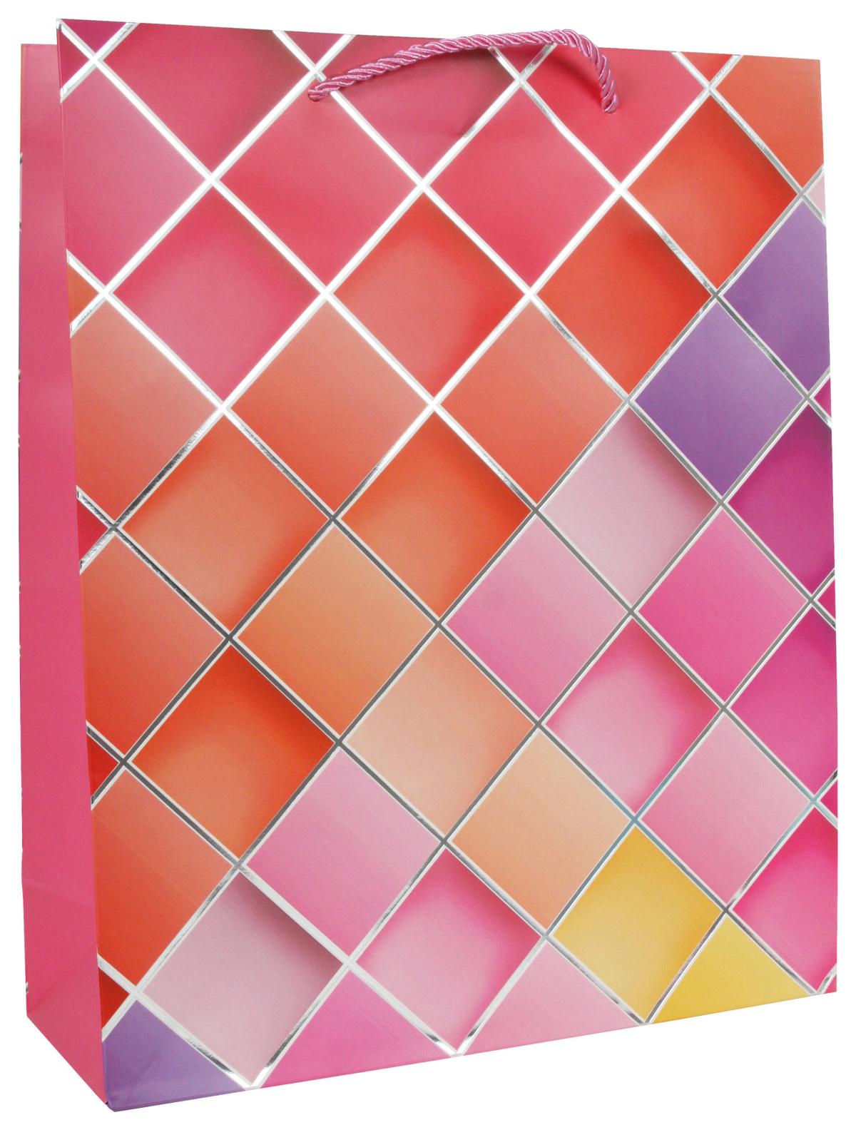 Geschenktasche Modern Caro XL - Basics (31/42/12cm)