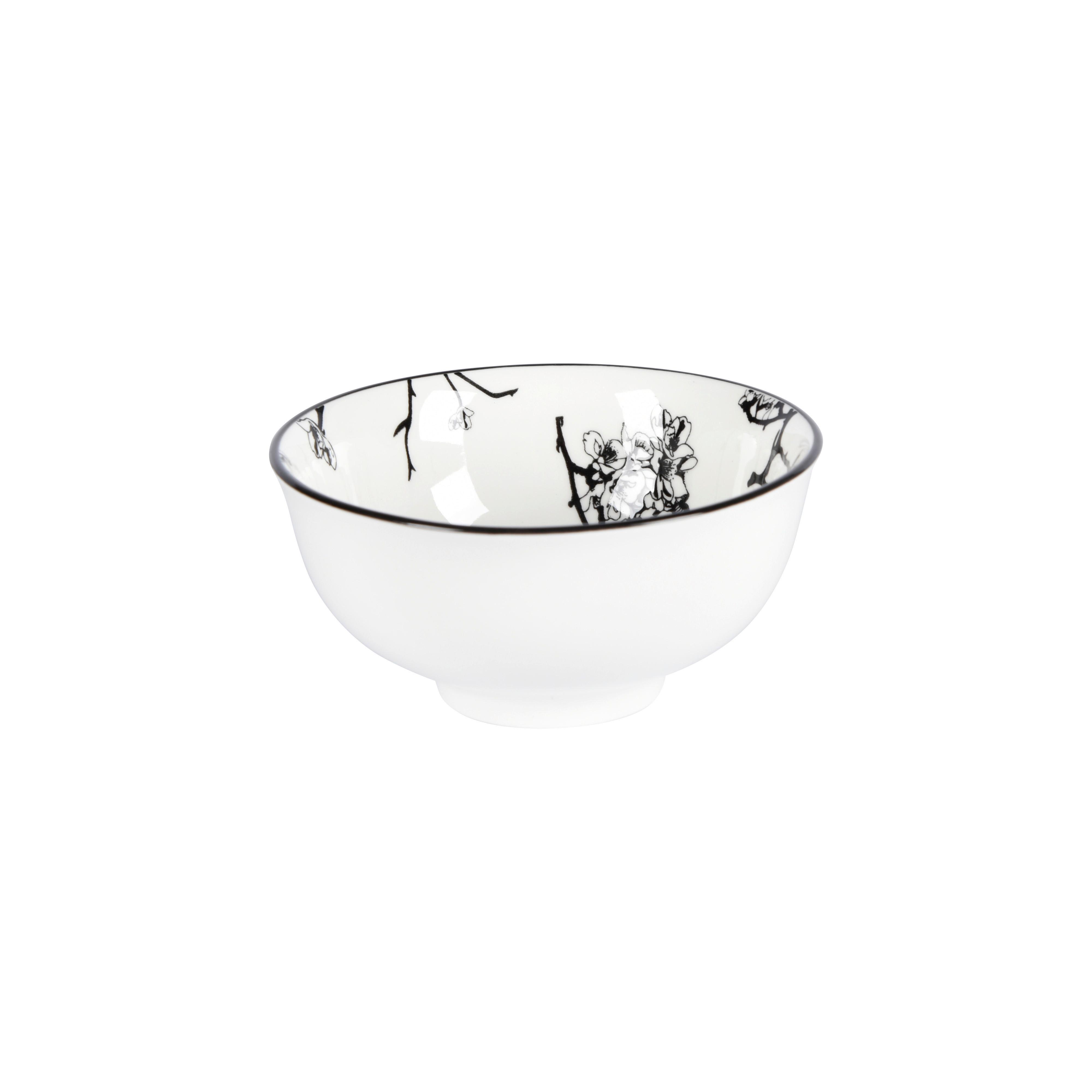 Miska na omáčku Shiva, Ø: 11,8cm - bílá/černá, Lifestyle, keramika (11,7/5,6cm) - Mömax