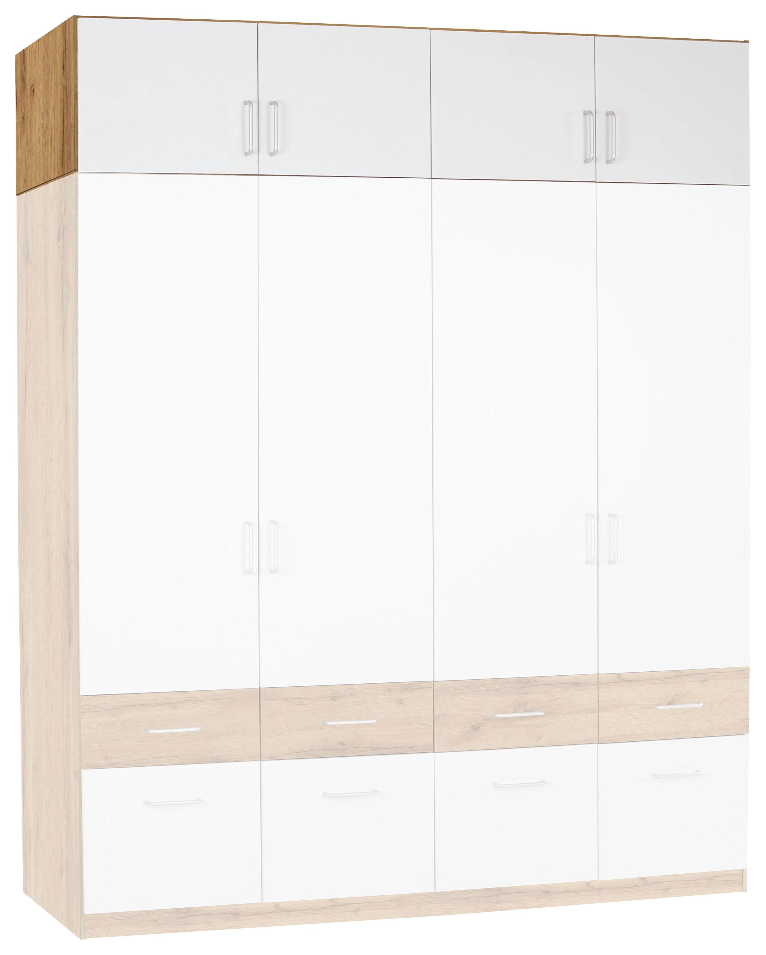 NÁSTAVEC NA SKŘÍŇ AALEN-EXTRA - bílá/barvy dubu, Konvenční, kompozitní dřevo/plast (181/39/54cm)