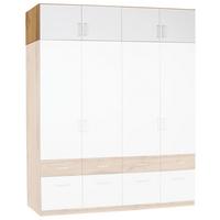 NÁSTAVEC NA SKŘÍŇ AALEN-EXTRA - bílá/barvy dubu, Konvenční, kompozitní dřevo/plast (181/39/54cm)