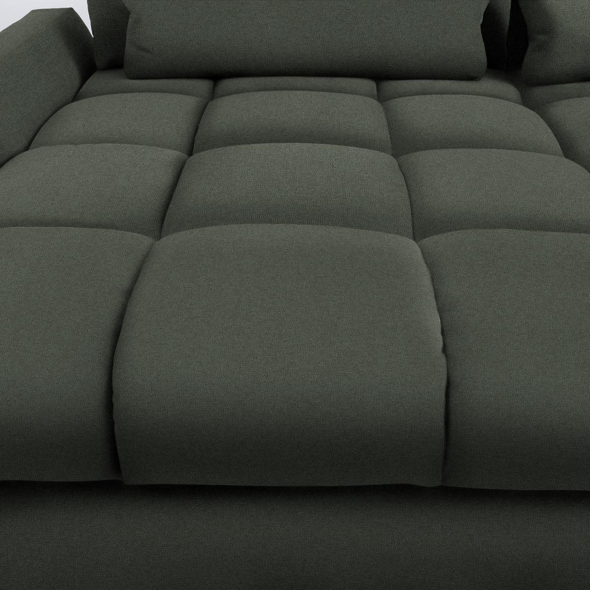 Rohová sedačka WAIKIKI, oboustranná, zelená/šedá - šedá/zelená, Konvenční, textil/plast (337/69/228cm) - Mömax