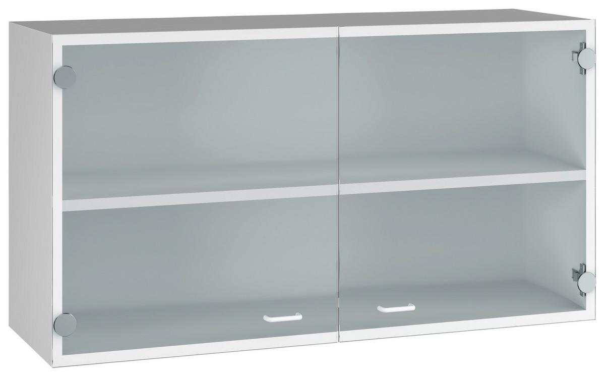 Üveges Felsőszekrény Speed - fehér, Modern, faalapú anyag (100/54,8/32cm) - Best Price