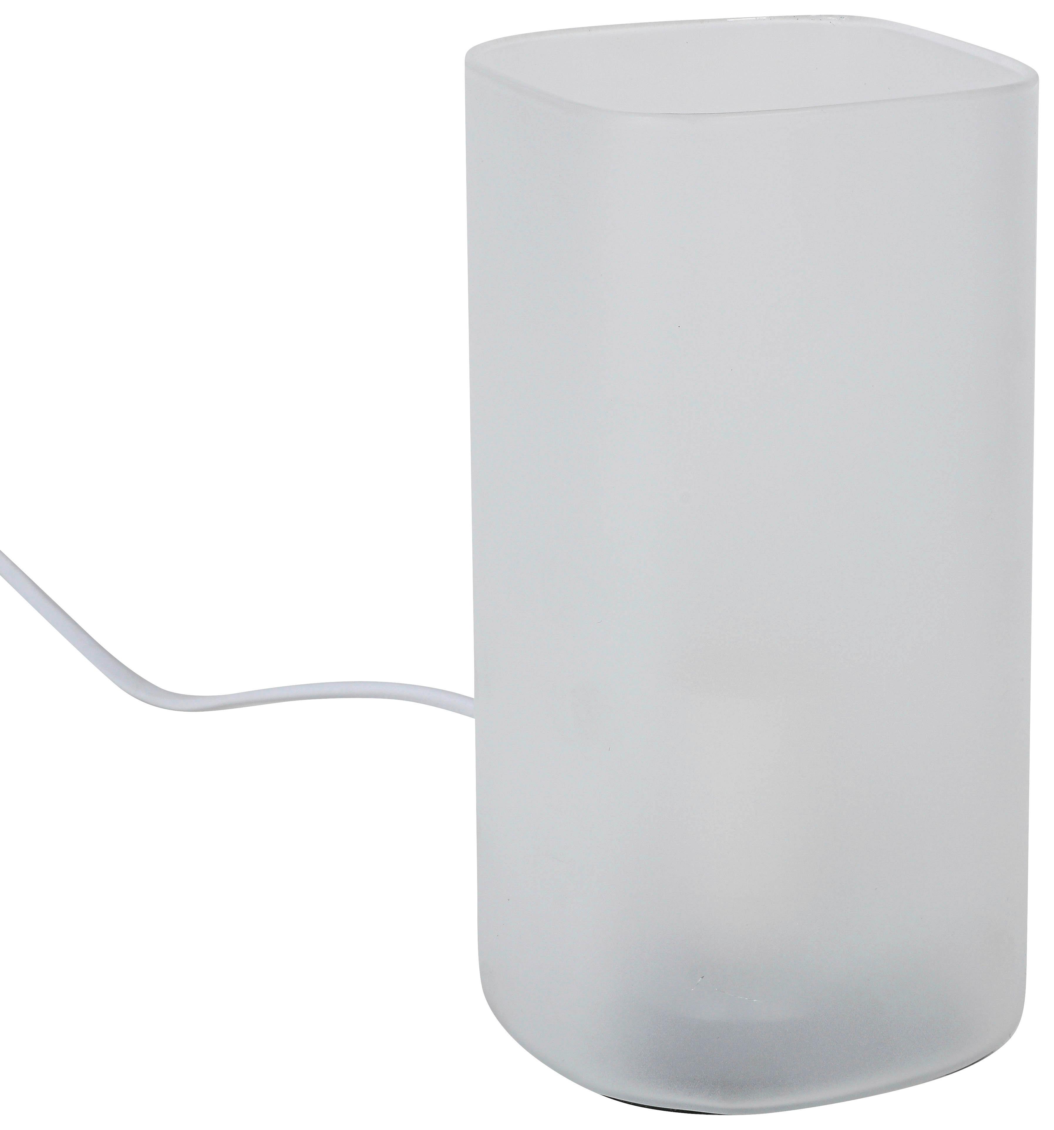 Asztali Lámpa Smoky - fehér, Lifestyle, műanyag/Üveg (10/10/20cm) - Luca Bessoni
