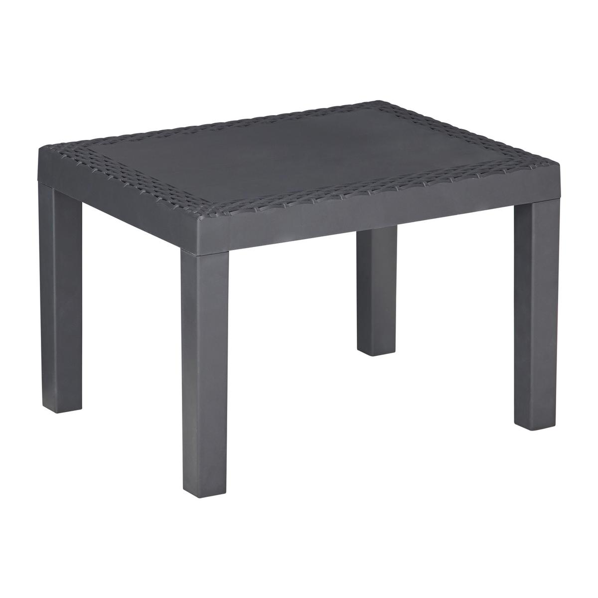 Balkonmöbel Set Akita Kunststoff Mit Kissen - Anthrazit/Grau, MODERN, Kunststoff/Textil - Ondega