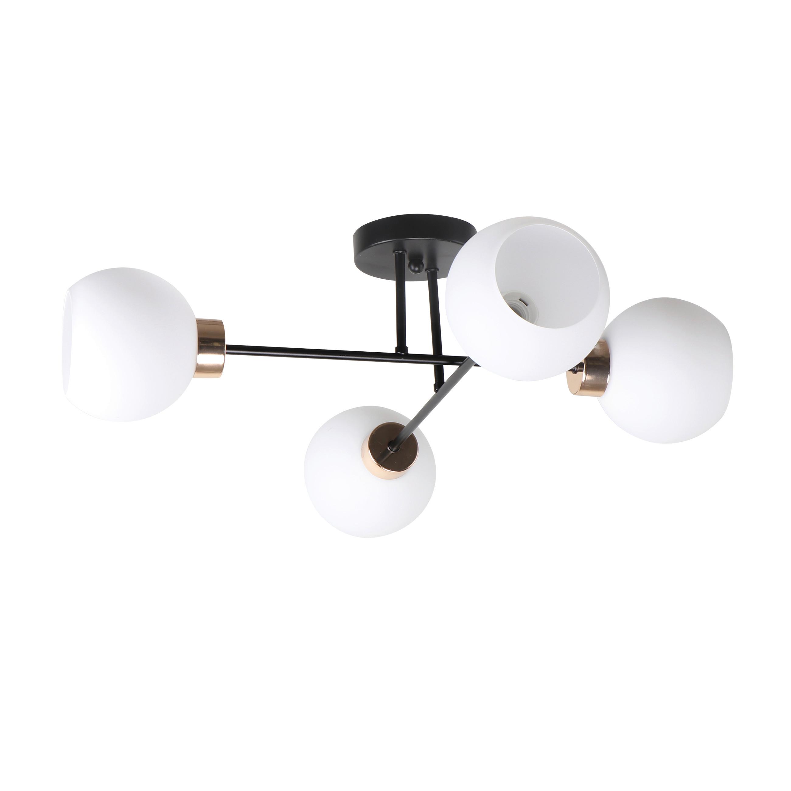Deckenleuchte 34-21076 Amanda - Goldfarben/Schwarz, KONVENTIONELL, Metall (62/62/22cm)