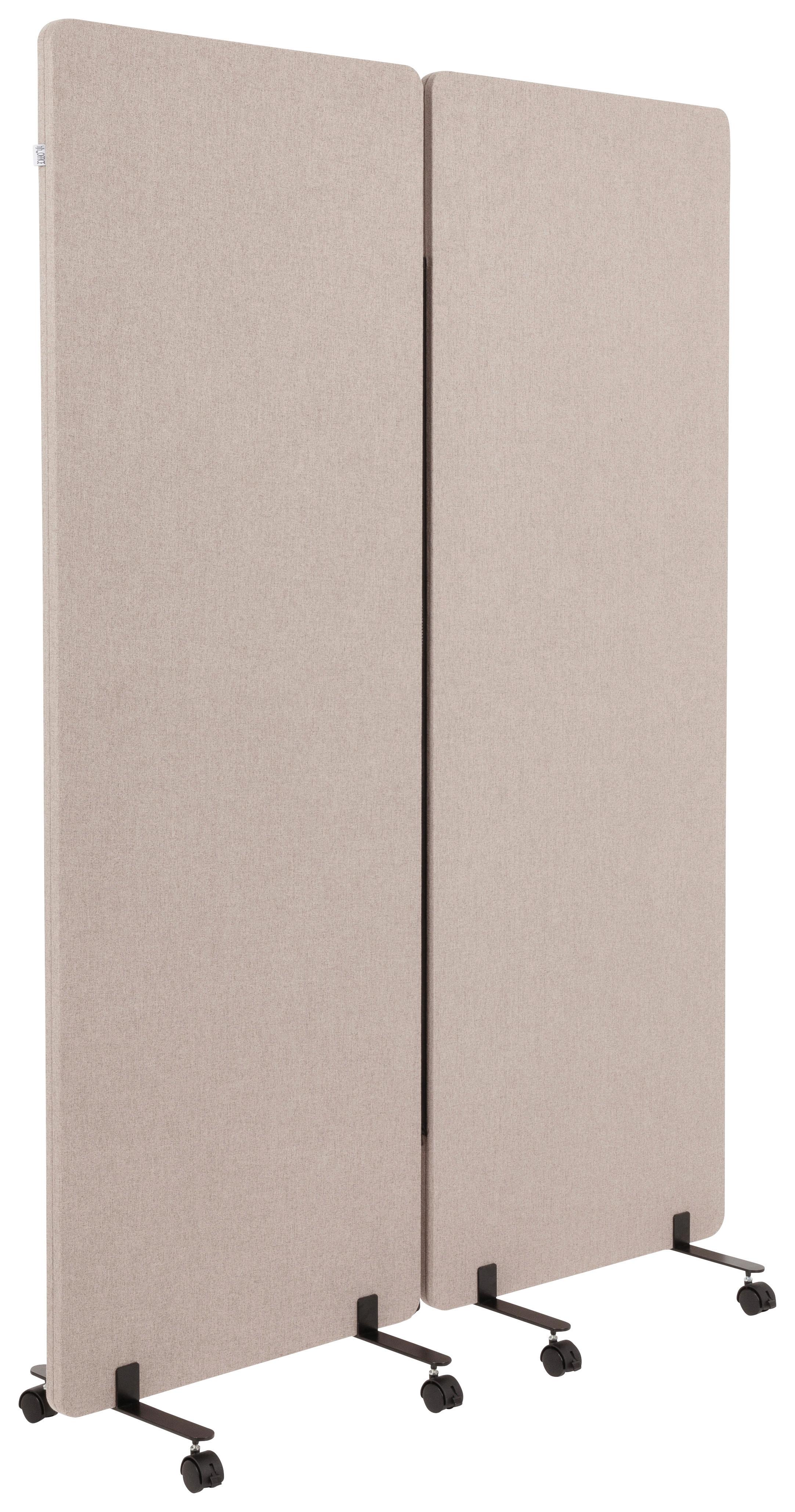 Trennwand Flexmiut - Taupe, Basics, Kunststoff/Textil (60/177/35cm) - MID.YOU