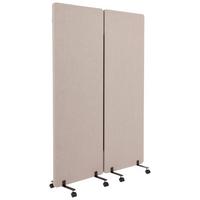 Trennwand Flexmiut - Taupe, Basics, Kunststoff/Textil (60/177/35cm) - MID.YOU