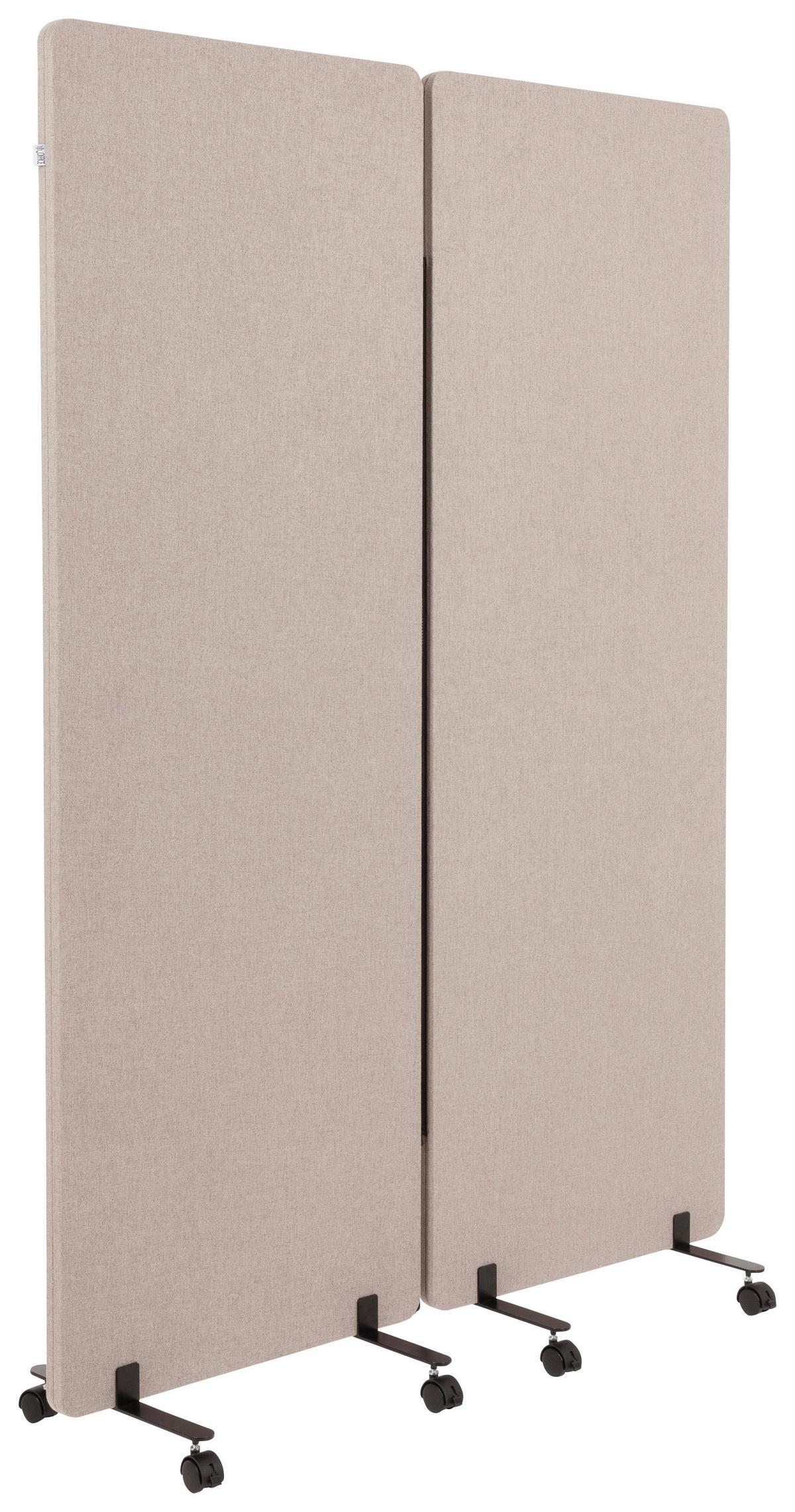 Trennwand Flexmiut - Taupe, Basics, Kunststoff/Textil (60/177/35cm) - MID.YOU