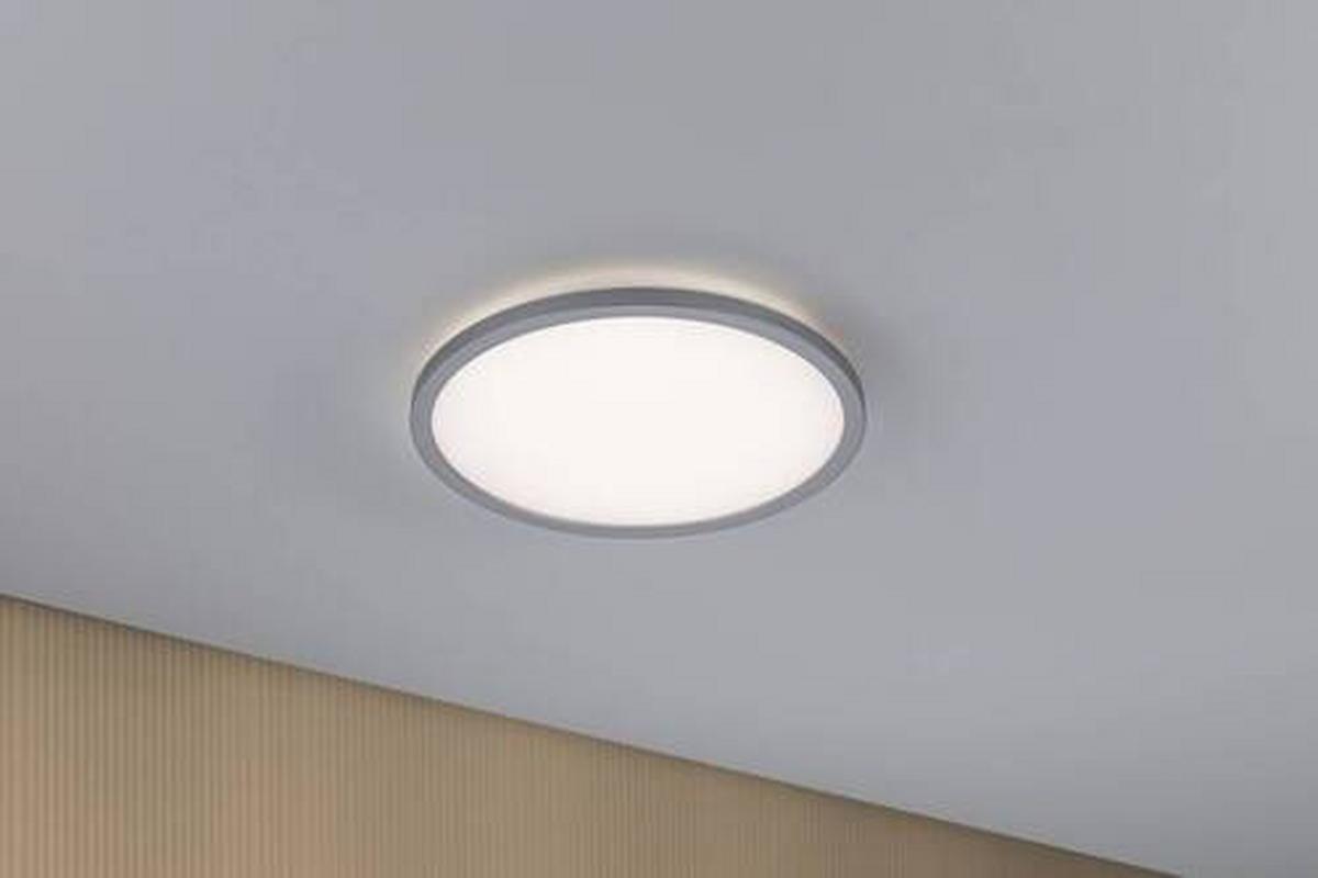 LED-Paneel Ø 29,3 cm Rund dimmbar - Chromfarben, Basics, Kunststoff (29,3cm) - Paulmann