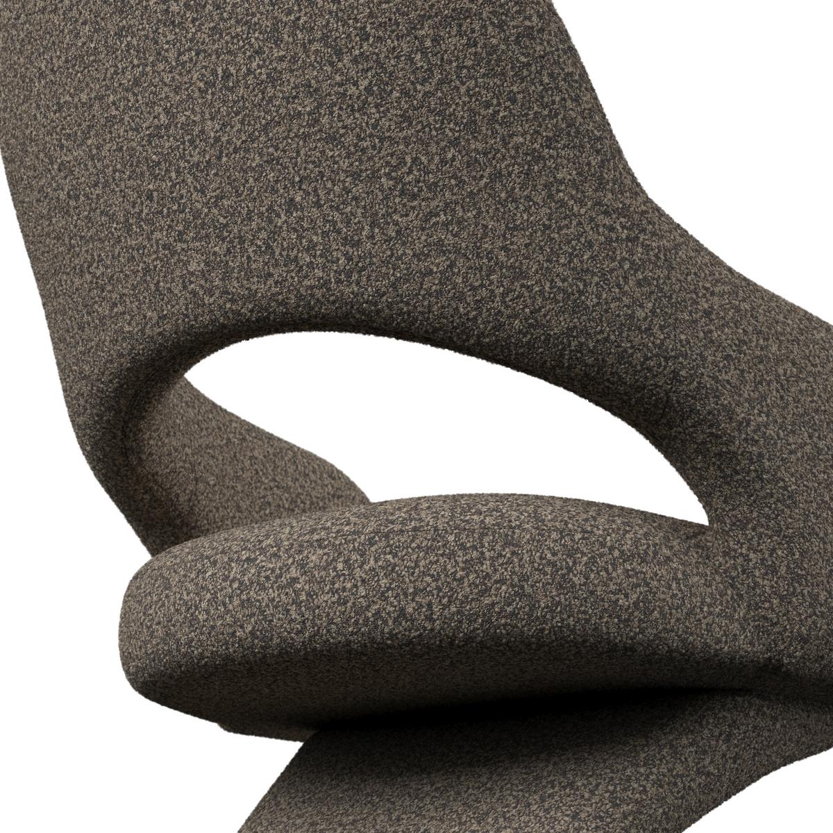 STOLIČKA S PODRÚČKAMI ARIA - čierna/čiernohnedá, Modern, kov/drevo (54/82/62cm) - Bessagi Home