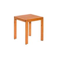 Balkontisch Ausziehbar Eukalyptus Natur - Naturfarben, KONVENTIONELL, Holz (65/77,5/130cm) - Gardenson
