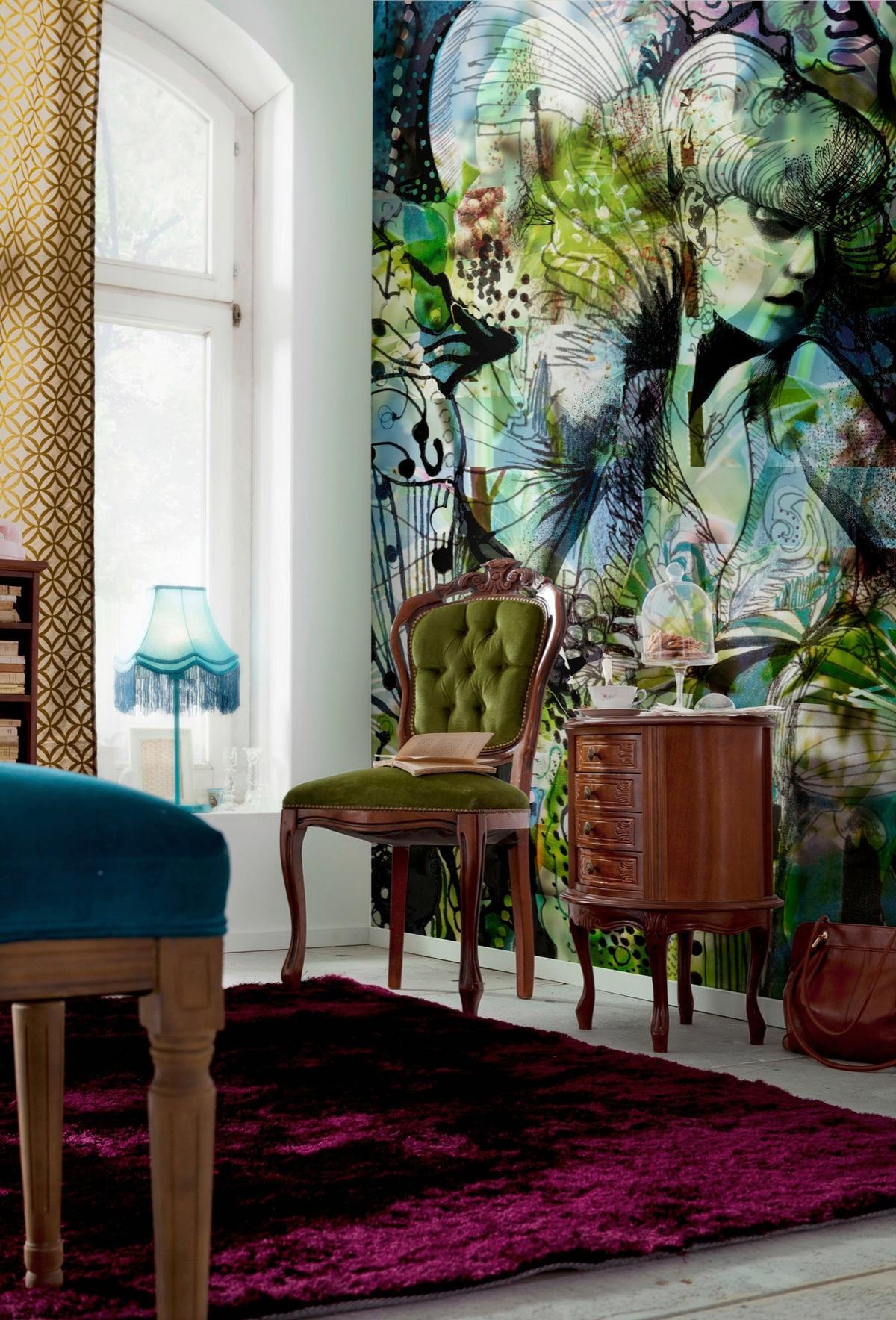 Fototapete 4-915 - Multicolor/Schwarz, LIFESTYLE, Papier (184/254cm)