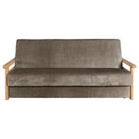 Schlafsofa Malaga Braun B: 220cm - Naturfarben/Braun, Design, Holz/Textil (220/90/90cm) - P & B