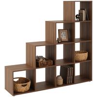 DELIACA STENA PISA 4 - farba vlašského orecha, Modern, kompozitné drevo (149/148/35cm)